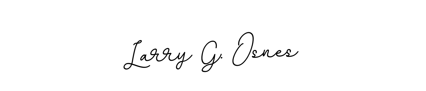 Design your own signature with our free online signature maker. With this signature software, you can create a handwritten (BallpointsItalic-DORy9) signature for name Larry G. Osnes. Larry G. Osnes signature style 11 images and pictures png
