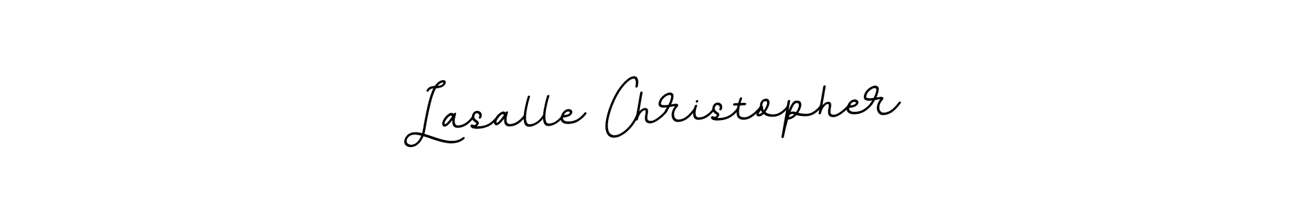 Lasalle Christopher stylish signature style. Best Handwritten Sign (BallpointsItalic-DORy9) for my name. Handwritten Signature Collection Ideas for my name Lasalle Christopher. Lasalle Christopher signature style 11 images and pictures png