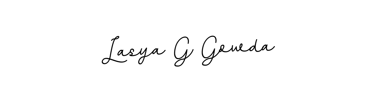 Also You can easily find your signature by using the search form. We will create Lasya G Gowda name handwritten signature images for you free of cost using BallpointsItalic-DORy9 sign style. Lasya G Gowda signature style 11 images and pictures png