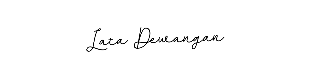 Make a beautiful signature design for name Lata Dewangan. With this signature (BallpointsItalic-DORy9) style, you can create a handwritten signature for free. Lata Dewangan signature style 11 images and pictures png