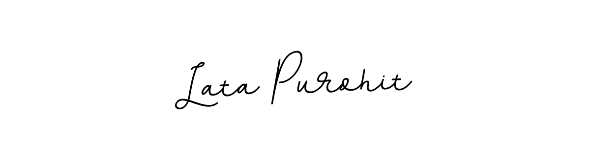 Design your own signature with our free online signature maker. With this signature software, you can create a handwritten (BallpointsItalic-DORy9) signature for name Lata Purohit. Lata Purohit signature style 11 images and pictures png