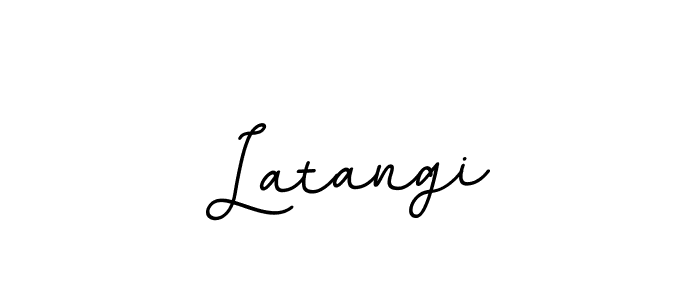 Use a signature maker to create a handwritten signature online. With this signature software, you can design (BallpointsItalic-DORy9) your own signature for name Latangi. Latangi signature style 11 images and pictures png