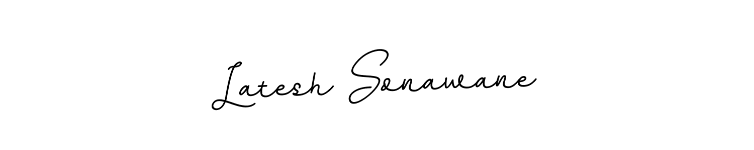 Use a signature maker to create a handwritten signature online. With this signature software, you can design (BallpointsItalic-DORy9) your own signature for name Latesh Sonawane. Latesh Sonawane signature style 11 images and pictures png