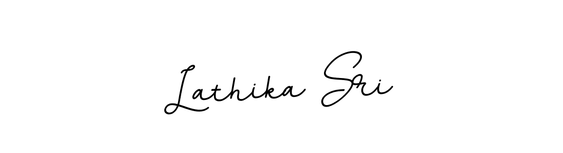 Use a signature maker to create a handwritten signature online. With this signature software, you can design (BallpointsItalic-DORy9) your own signature for name Lathika Sri. Lathika Sri signature style 11 images and pictures png