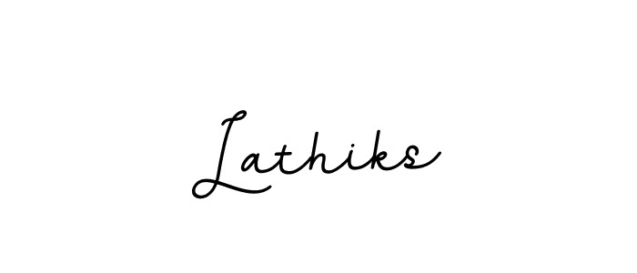 if you are searching for the best signature style for your name Lathiks. so please give up your signature search. here we have designed multiple signature styles  using BallpointsItalic-DORy9. Lathiks signature style 11 images and pictures png