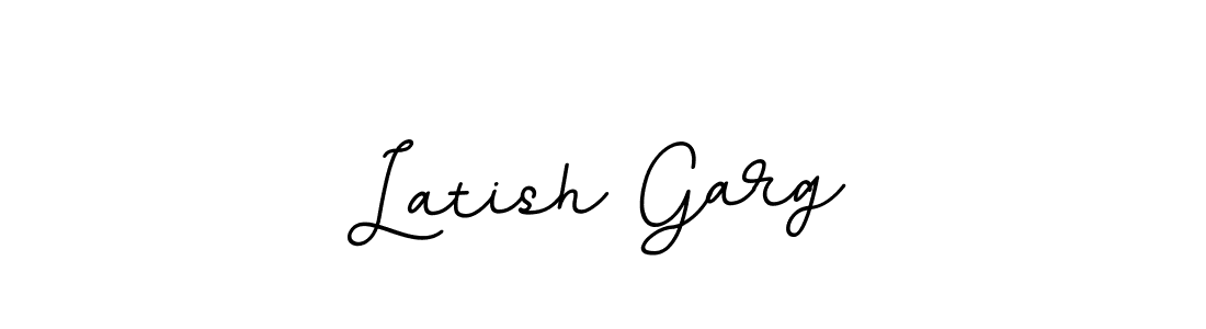 You should practise on your own different ways (BallpointsItalic-DORy9) to write your name (Latish Garg) in signature. don't let someone else do it for you. Latish Garg signature style 11 images and pictures png