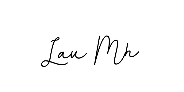 Use a signature maker to create a handwritten signature online. With this signature software, you can design (BallpointsItalic-DORy9) your own signature for name Lau Mh. Lau Mh signature style 11 images and pictures png