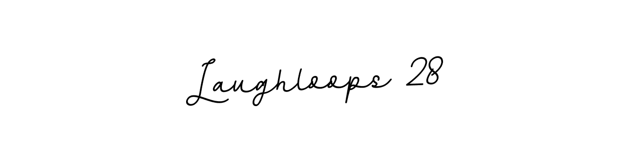 How to make Laughloops 28 name signature. Use BallpointsItalic-DORy9 style for creating short signs online. This is the latest handwritten sign. Laughloops 28 signature style 11 images and pictures png