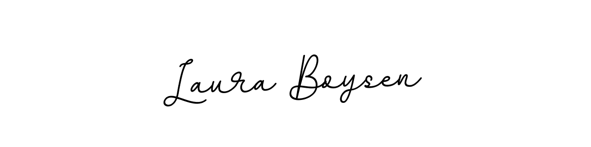 Use a signature maker to create a handwritten signature online. With this signature software, you can design (BallpointsItalic-DORy9) your own signature for name Laura Boysen. Laura Boysen signature style 11 images and pictures png