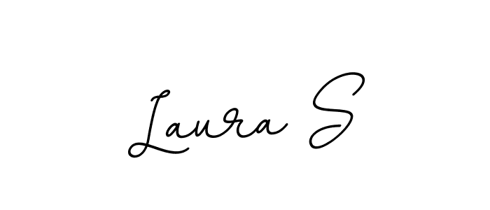 Laura S stylish signature style. Best Handwritten Sign (BallpointsItalic-DORy9) for my name. Handwritten Signature Collection Ideas for my name Laura S. Laura S signature style 11 images and pictures png