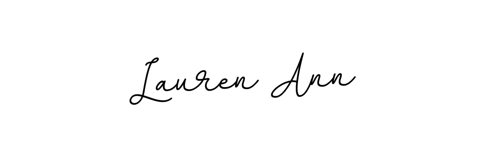 You should practise on your own different ways (BallpointsItalic-DORy9) to write your name (Lauren Ann) in signature. don't let someone else do it for you. Lauren Ann signature style 11 images and pictures png