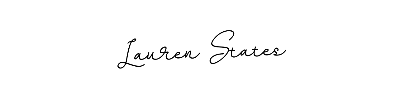 Design your own signature with our free online signature maker. With this signature software, you can create a handwritten (BallpointsItalic-DORy9) signature for name Lauren States. Lauren States signature style 11 images and pictures png