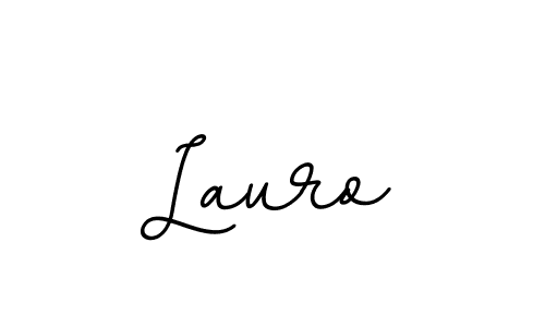 Design your own signature with our free online signature maker. With this signature software, you can create a handwritten (BallpointsItalic-DORy9) signature for name Lauro. Lauro signature style 11 images and pictures png