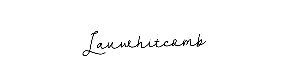 You should practise on your own different ways (BallpointsItalic-DORy9) to write your name (Lauwhitcomb) in signature. don't let someone else do it for you. Lauwhitcomb signature style 11 images and pictures png