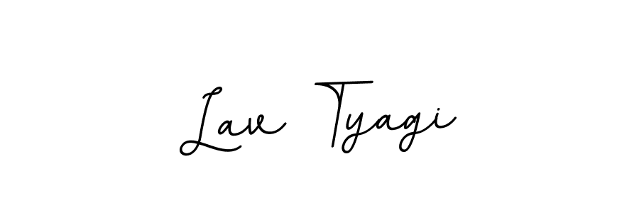 Use a signature maker to create a handwritten signature online. With this signature software, you can design (BallpointsItalic-DORy9) your own signature for name Lav Tyagi. Lav Tyagi signature style 11 images and pictures png