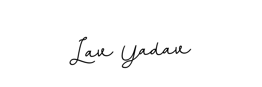 if you are searching for the best signature style for your name Lav Yadav. so please give up your signature search. here we have designed multiple signature styles  using BallpointsItalic-DORy9. Lav Yadav signature style 11 images and pictures png