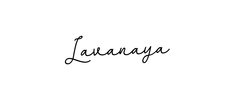 Use a signature maker to create a handwritten signature online. With this signature software, you can design (BallpointsItalic-DORy9) your own signature for name Lavanaya. Lavanaya signature style 11 images and pictures png