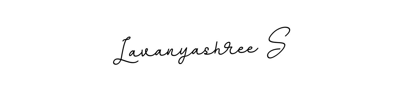 You should practise on your own different ways (BallpointsItalic-DORy9) to write your name (Lavanyashree S) in signature. don't let someone else do it for you. Lavanyashree S signature style 11 images and pictures png