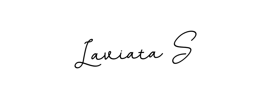 Create a beautiful signature design for name Laviata S. With this signature (BallpointsItalic-DORy9) fonts, you can make a handwritten signature for free. Laviata S signature style 11 images and pictures png