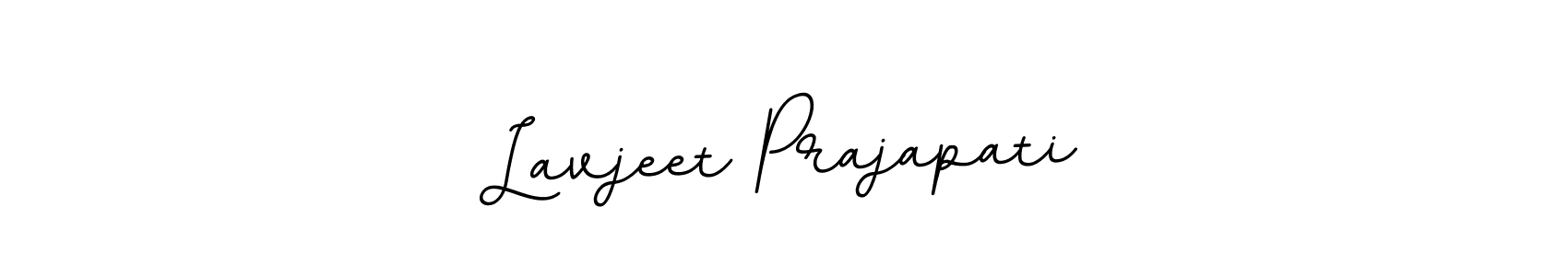 Create a beautiful signature design for name Lavjeet Prajapati. With this signature (BallpointsItalic-DORy9) fonts, you can make a handwritten signature for free. Lavjeet Prajapati signature style 11 images and pictures png