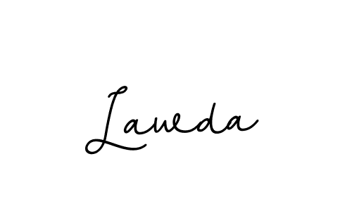 Design your own signature with our free online signature maker. With this signature software, you can create a handwritten (BallpointsItalic-DORy9) signature for name Lawda. Lawda signature style 11 images and pictures png