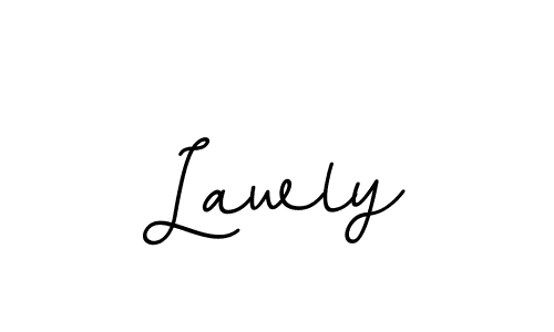 How to make Lawly name signature. Use BallpointsItalic-DORy9 style for creating short signs online. This is the latest handwritten sign. Lawly signature style 11 images and pictures png