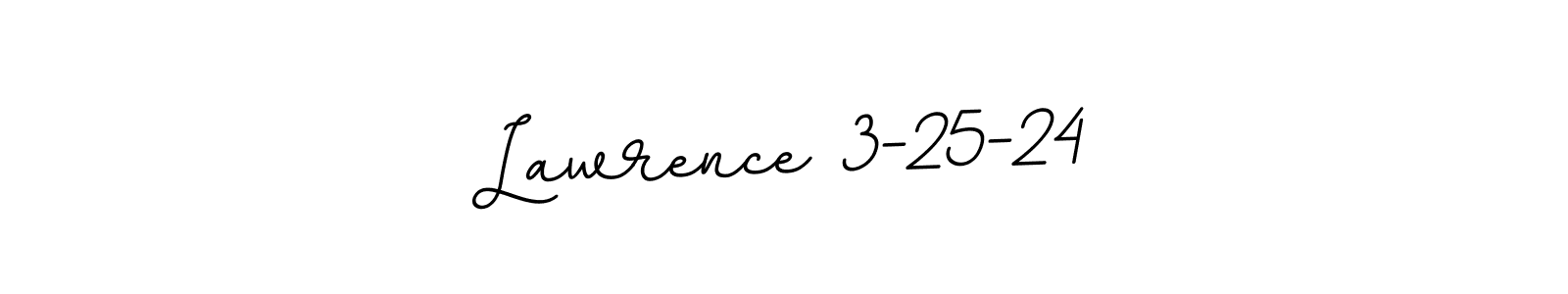How to make Lawrence 3-25-24 name signature. Use BallpointsItalic-DORy9 style for creating short signs online. This is the latest handwritten sign. Lawrence 3-25-24 signature style 11 images and pictures png