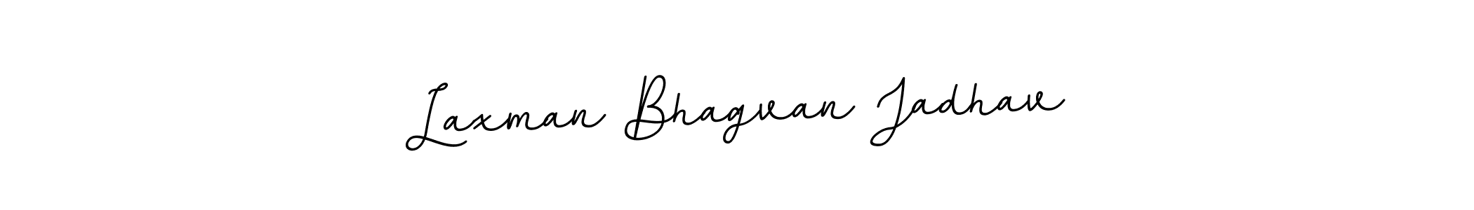 This is the best signature style for the Laxman Bhagvan Jadhav name. Also you like these signature font (BallpointsItalic-DORy9). Mix name signature. Laxman Bhagvan Jadhav signature style 11 images and pictures png
