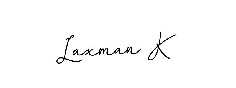 You should practise on your own different ways (BallpointsItalic-DORy9) to write your name (Laxman K) in signature. don't let someone else do it for you. Laxman K signature style 11 images and pictures png