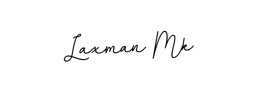 How to make Laxman Mk name signature. Use BallpointsItalic-DORy9 style for creating short signs online. This is the latest handwritten sign. Laxman Mk signature style 11 images and pictures png