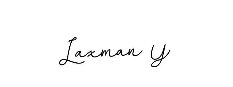 Laxman Y stylish signature style. Best Handwritten Sign (BallpointsItalic-DORy9) for my name. Handwritten Signature Collection Ideas for my name Laxman Y. Laxman Y signature style 11 images and pictures png