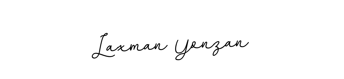 BallpointsItalic-DORy9 is a professional signature style that is perfect for those who want to add a touch of class to their signature. It is also a great choice for those who want to make their signature more unique. Get Laxman Yonzan name to fancy signature for free. Laxman Yonzan signature style 11 images and pictures png