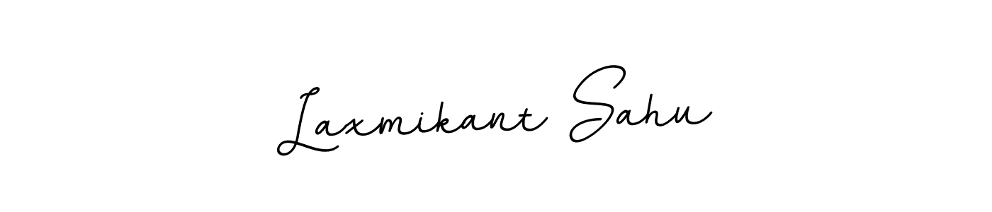 The best way (BallpointsItalic-DORy9) to make a short signature is to pick only two or three words in your name. The name Laxmikant Sahu include a total of six letters. For converting this name. Laxmikant Sahu signature style 11 images and pictures png
