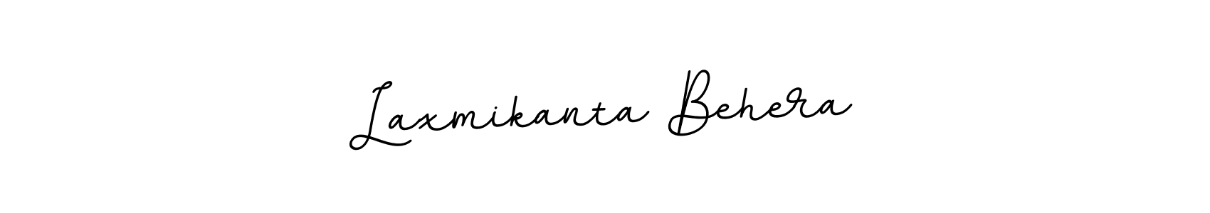 Create a beautiful signature design for name Laxmikanta Behera. With this signature (BallpointsItalic-DORy9) fonts, you can make a handwritten signature for free. Laxmikanta Behera signature style 11 images and pictures png