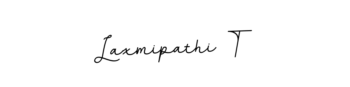 Create a beautiful signature design for name Laxmipathi T. With this signature (BallpointsItalic-DORy9) fonts, you can make a handwritten signature for free. Laxmipathi T signature style 11 images and pictures png