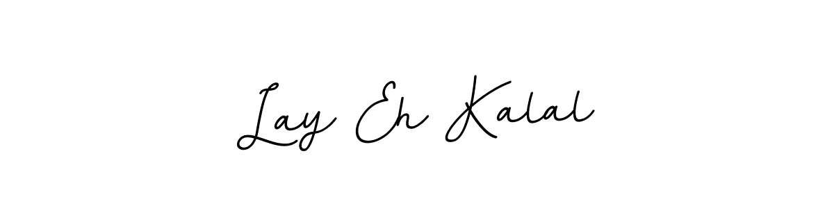 How to make Lay Eh Kalal name signature. Use BallpointsItalic-DORy9 style for creating short signs online. This is the latest handwritten sign. Lay Eh Kalal signature style 11 images and pictures png