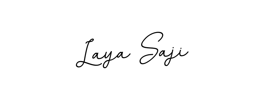 You should practise on your own different ways (BallpointsItalic-DORy9) to write your name (Laya Saji) in signature. don't let someone else do it for you. Laya Saji signature style 11 images and pictures png