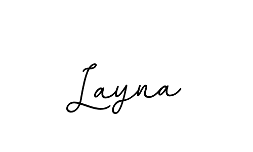 You should practise on your own different ways (BallpointsItalic-DORy9) to write your name (Layna) in signature. don't let someone else do it for you. Layna signature style 11 images and pictures png