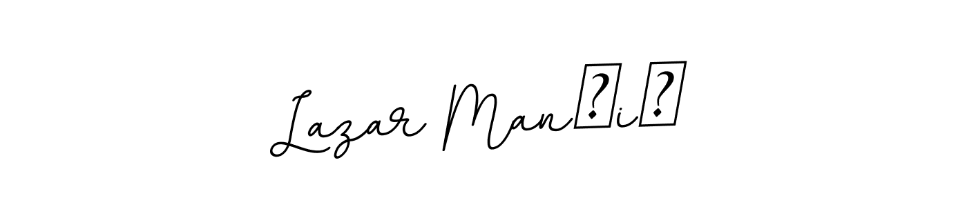 Create a beautiful signature design for name Lazar Mančić. With this signature (BallpointsItalic-DORy9) fonts, you can make a handwritten signature for free. Lazar Mančić signature style 11 images and pictures png