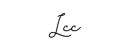 A stylish, flowing autograph style designed for name Lcc using BallpointsItalic-DORy9 typography. Perfect for digital creative projects. Lcc signature style 11 images and pictures png