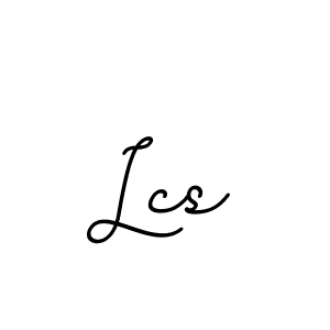 Design your own signature with our free online signature maker. With this signature software, you can create a handwritten (BallpointsItalic-DORy9) signature for name Lcs. Lcs signature style 11 images and pictures png