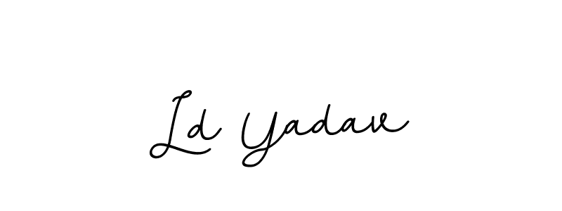 if you are searching for the best signature style for your name Ld Yadav. so please give up your signature search. here we have designed multiple signature styles  using BallpointsItalic-DORy9. Ld Yadav signature style 11 images and pictures png