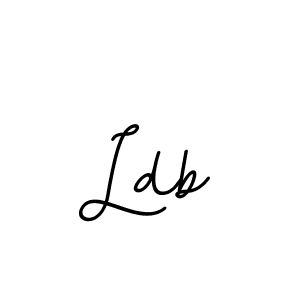 Design your own signature with our free online signature maker. With this signature software, you can create a handwritten (BallpointsItalic-DORy9) signature for name Ldb. Ldb signature style 11 images and pictures png