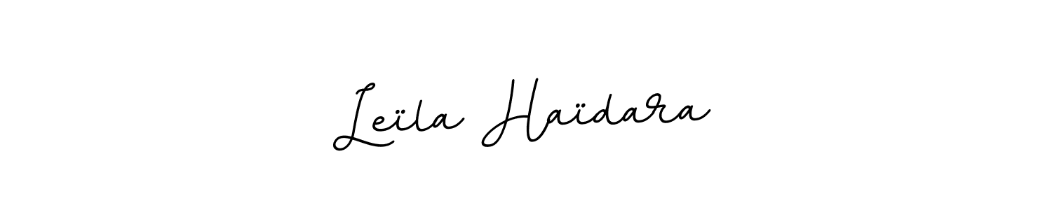 Also we have Leïla Haïdara name is the best signature style. Create professional handwritten signature collection using BallpointsItalic-DORy9 autograph style. Leïla Haïdara signature style 11 images and pictures png