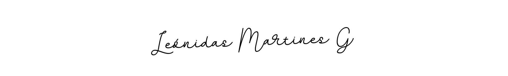 You should practise on your own different ways (BallpointsItalic-DORy9) to write your name (Leónidas Martines G) in signature. don't let someone else do it for you. Leónidas Martines G signature style 11 images and pictures png