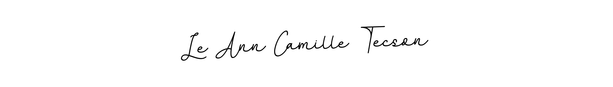 The best way (BallpointsItalic-DORy9) to make a short signature is to pick only two or three words in your name. The name Le Ann Camille Tecson include a total of six letters. For converting this name. Le Ann Camille Tecson signature style 11 images and pictures png