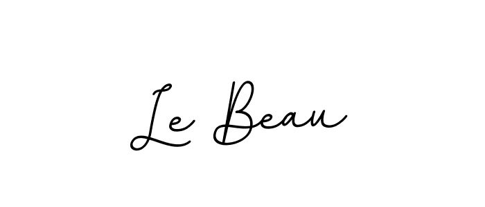 Make a beautiful signature design for name Le Beau. With this signature (BallpointsItalic-DORy9) style, you can create a handwritten signature for free. Le Beau signature style 11 images and pictures png