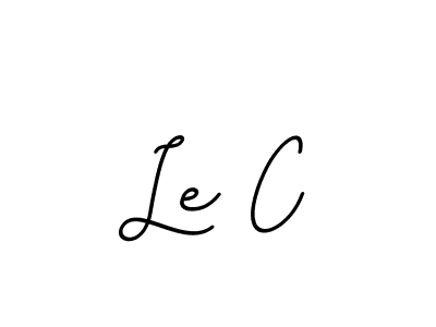 Create a beautiful signature design for name Le C. With this signature (BallpointsItalic-DORy9) fonts, you can make a handwritten signature for free. Le C signature style 11 images and pictures png