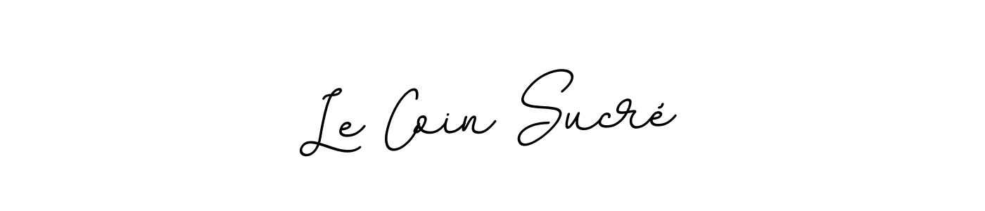 BallpointsItalic-DORy9 is a professional signature style that is perfect for those who want to add a touch of class to their signature. It is also a great choice for those who want to make their signature more unique. Get Le Coin Sucré name to fancy signature for free. Le Coin Sucré signature style 11 images and pictures png