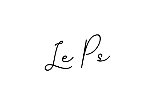 Le Ps stylish signature style. Best Handwritten Sign (BallpointsItalic-DORy9) for my name. Handwritten Signature Collection Ideas for my name Le Ps. Le Ps signature style 11 images and pictures png
